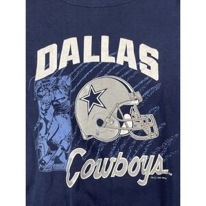 Dallas Cowboys Tultex‎ Sweatshirt Men's Large Blue 1991 Vintage